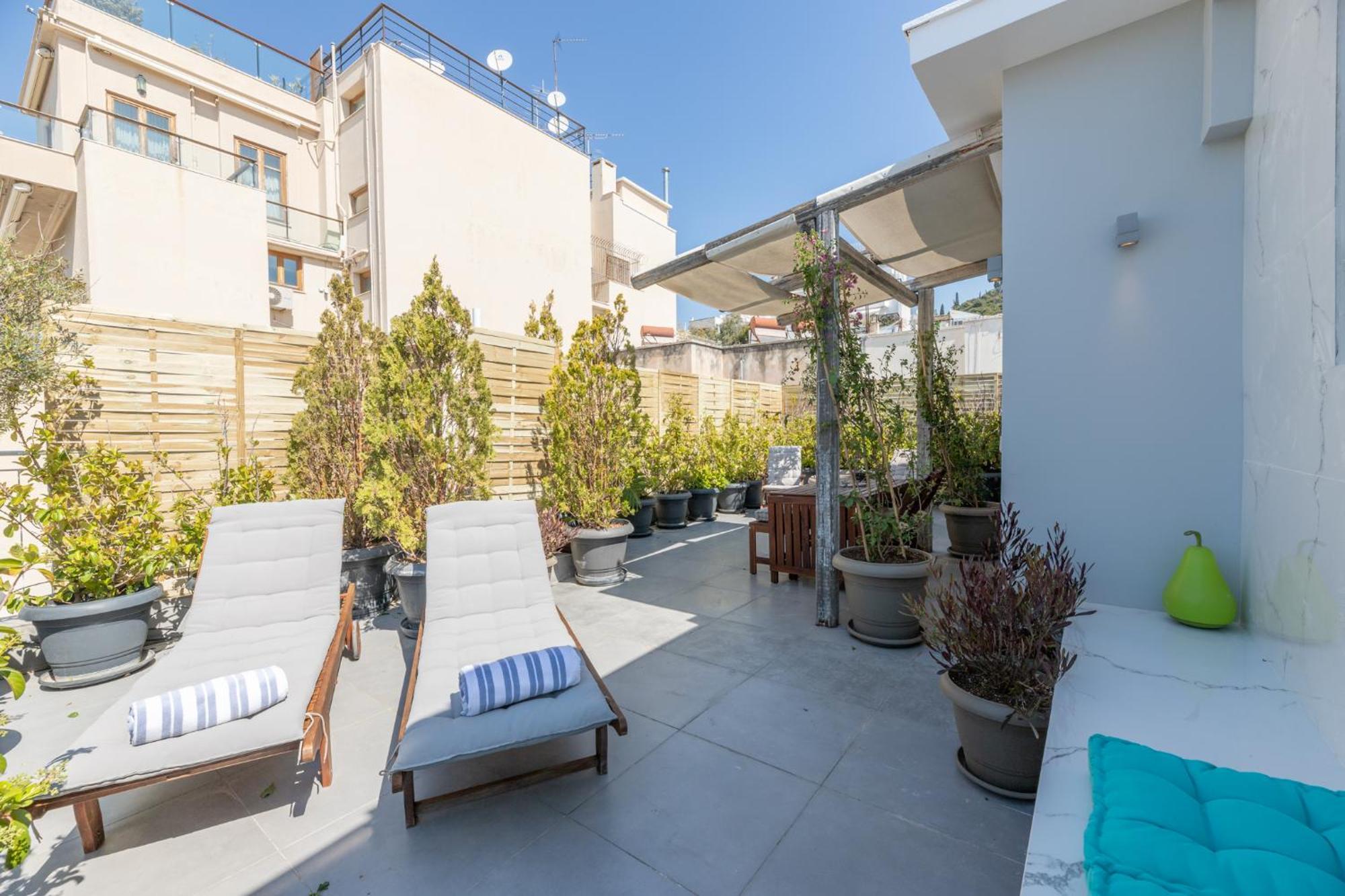 Top Kolonaki Studio+Terrace Stunning Acropolis Views Athena Bagian luar foto